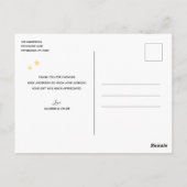 象と星の赤ちゃんシャワーbyメールありがとう ポストカード (裏面)