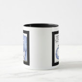 象と木のペッカーの誤解 マグカップ (中央)