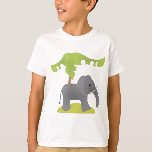 象と木 Tシャツ (正面)