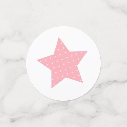 象と母の女の子の赤ちゃんシャワー コンフェッティ (スモール正面)