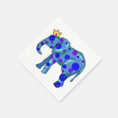 象と水玉模様ナプキン スタンダードカクテルナプキン (角)