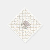 象と竹 スタンダードカクテルナプキン (角)