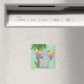 象と蝶のBFF マグネット (インサイチュ (食洗機))