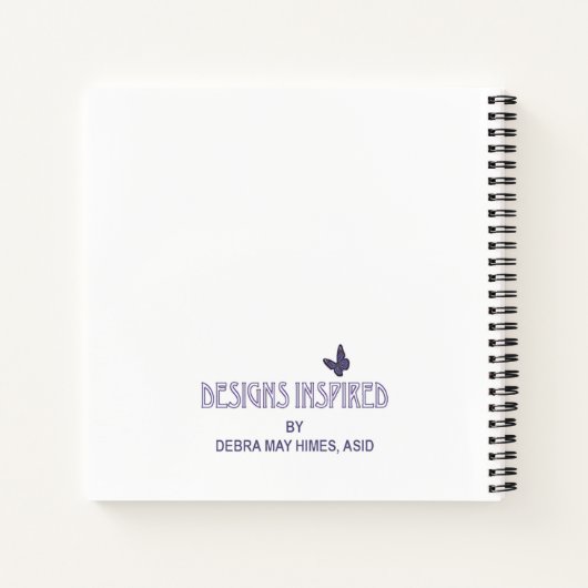 象と蝶 ノートブック (裏面)