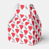 象と赤いハート結婚の フェイバーボックス (裏面サイド)