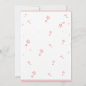 象と風船の赤ちゃんシャワー 招待状 (裏面)