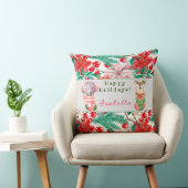 象と鹿のカスタマイズ文字と名前20「X20」 クッション (椅子)