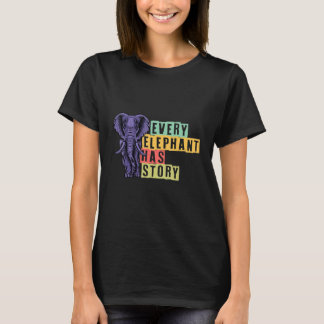 象には皆象語がある Tシャツ