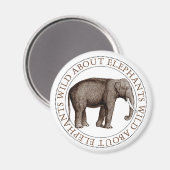 象に夢中である マグネット (正面/裏面)