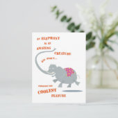 象のはがき ポストカード (スタンド正面)