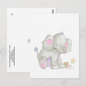 象のはがき ポストカード (正面/裏面)