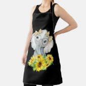 象のひまわりプレゼント エプロン (インサイチュ)