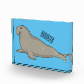 象のアザラシ漫画イラストレーション フォトブロック (右)