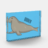 象のアザラシ漫画イラストレーション フォトブロック (左)