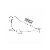 象のアザラシ漫画イラストレーション ラバースタンプ (インプリント)