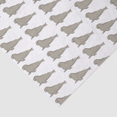 象のアザラシ漫画イラストレーション 薄葉紙 (詳細)