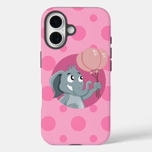 象のキャラクター Case-Mate iPhoneケース (裏面)