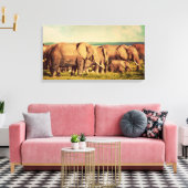 象のキャンバス印刷 キャンバスプリント (インサイチュ (リビング))