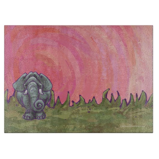 象のギフト＆アクセサリー カッティングボード (正面)