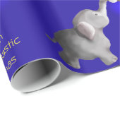 象のクリスマスマンガダンボライツキャンドル ラッピングペーパー (ロールコーナー)