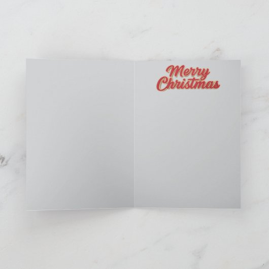 象のクリスマス カード (内部)