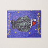 象のクリスマス ジグソーパズル (横)