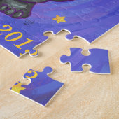 象のクリスマス ジグソーパズル (側面)