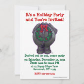 象のクリスマス 招待状 (裏面)