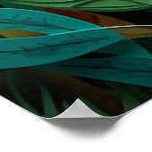 象のクールジャングル愛好家 ポスター (角)