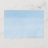 象のグリーン ブルー風船 ディスプレイ シャワー エンクロージャーカード (裏面)