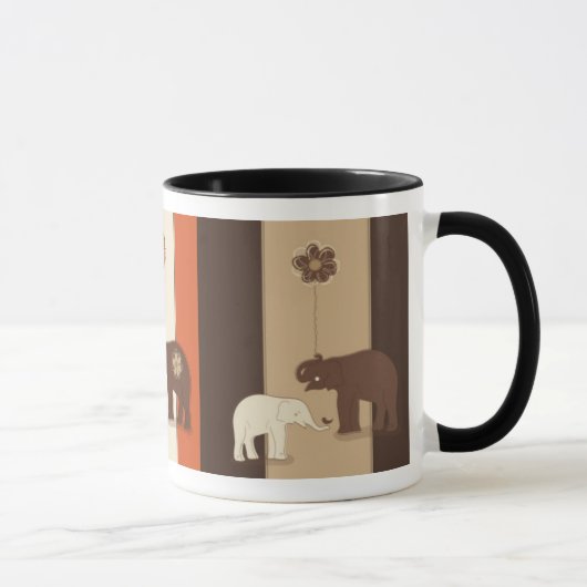 象のコーヒー|茶マグ マグカップ (右)