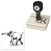 象のサファリ動物 ラバースタンプ (押印)