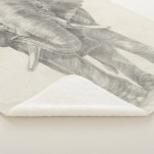 象のスケッチ シェルパブランケット (3/4)