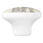 象のスケッチ セラミックノブ (側面)