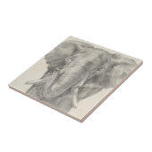 象のスケッチ タイル (側面)