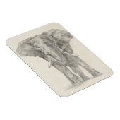 象のスケッチ マグネット (右側)