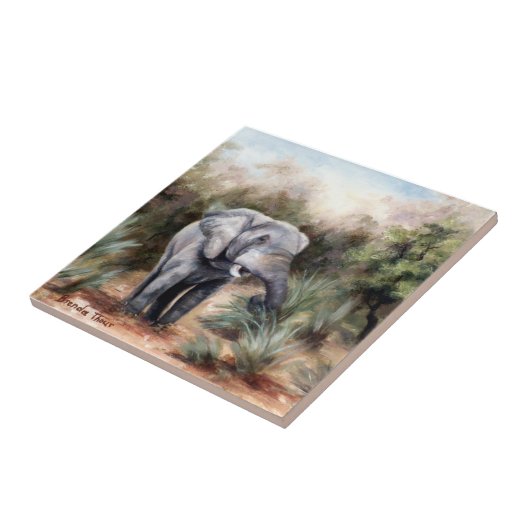 象のタイルを通って来ること タイル (側面)