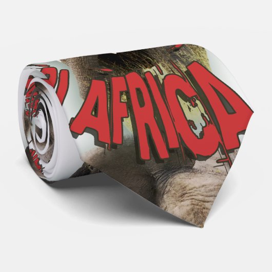 象のタイ-アフリカ ネクタイ (ロール)