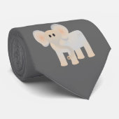 象のタイ ネクタイ (ロール)