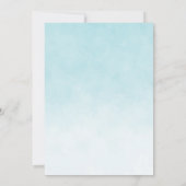 象のターキオース風船赤ちゃんシャワーありがとう サンキューカード (裏面)