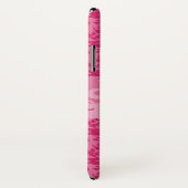 象のダマスク織のピンクの不足分の名前のiphoneの場合 Case-Mate iPhoneケース (裏面/右)