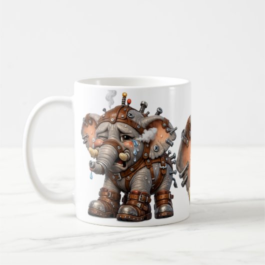 象のチャック コーヒーマグカップ (左)
