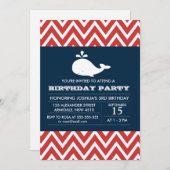 象のテーマの誕生日の男の子のパーティの招待状 招待状 (正面/裏面)