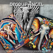 象のテーマセット – デコページ – ラッピングペーパーシート