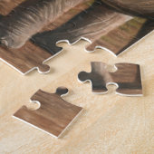 象のデザインのジグソーパズル ジグソーパズル (側面)