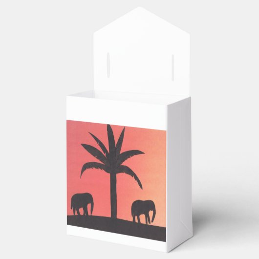 象のデザインを施した箱 フェイバーボックス (オープン)