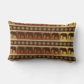 象のデザインパターン装飾用クッション ランバークッション (裏面)