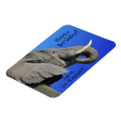 象のハッピーバースデーおもしろい年齢はIrr象 マグネット (左側)