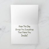 象のハッピーバースデー！ サンキューカード (内部)