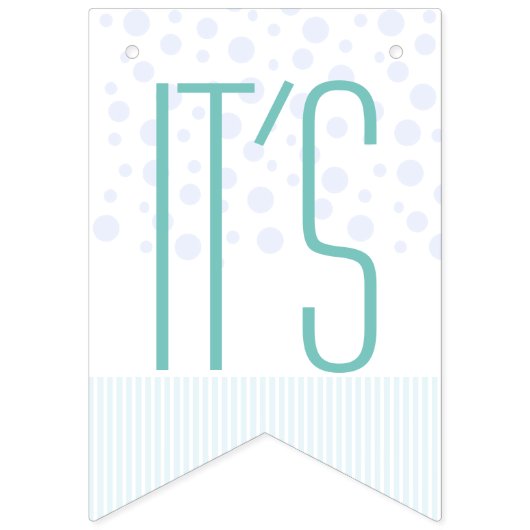 象のハート男の子の赤ちゃんシャワー バンティングフラッグ (第2の旗)